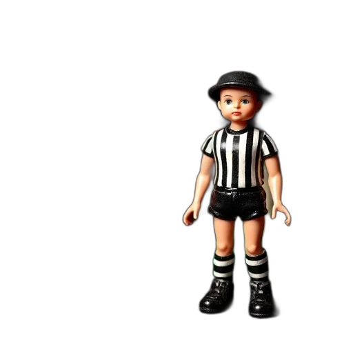 3d render, vintage, toy, soccer transparent PNG cut-out