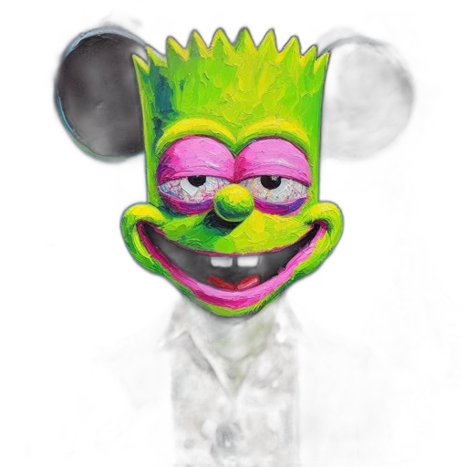 mask, creature, staff, face transparent PNG cut-out