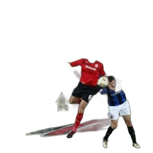soccer, player, red, jersey transparent PNG cut-out