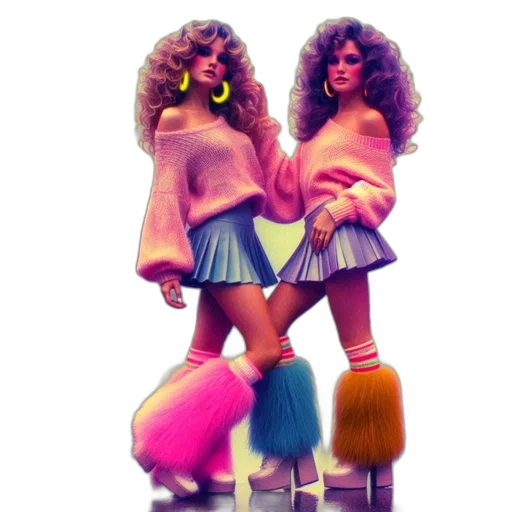 hair, dress, concept art, 3d render transparent PNG cut-out
