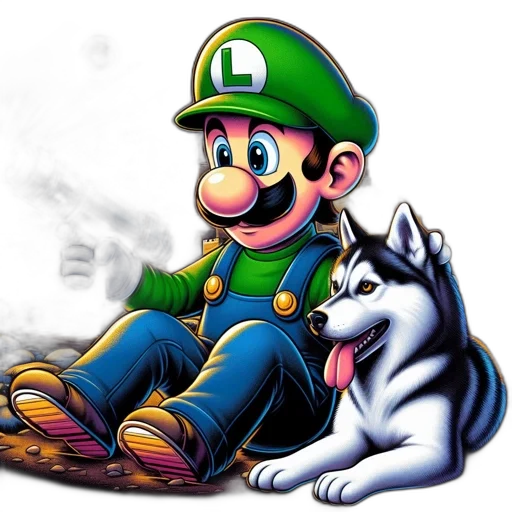 animal, concept art, pixel art, comic book art transparent PNG cut-out