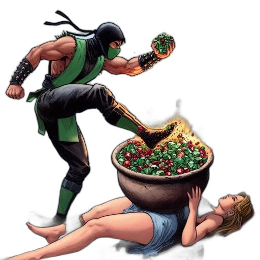 food, comic book art, concept art, pixel art transparent PNG cut-out