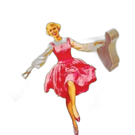dress, shoes, staff, 3d render transparent PNG cut-out