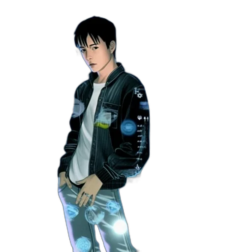 jacket, weapon, 3d render, concept art transparent PNG cut-out