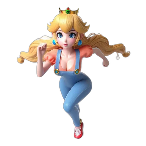 crown, dress, 3d render, concept art transparent PNG cut-out