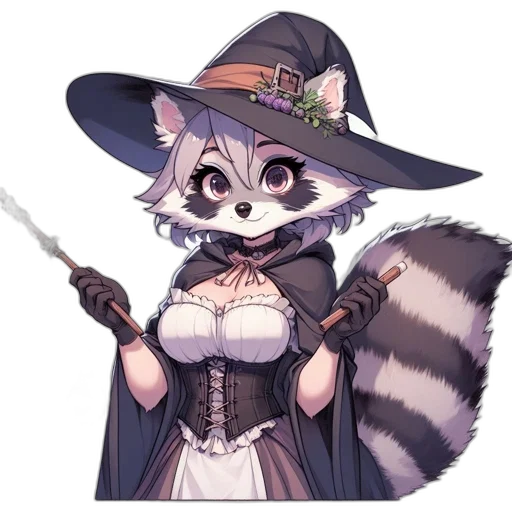 staff, hat, weapon, animal transparent PNG cut-out