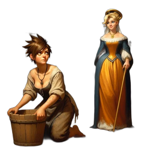 concept art, fantasy art, pixel art, 3d render transparent PNG cut-out