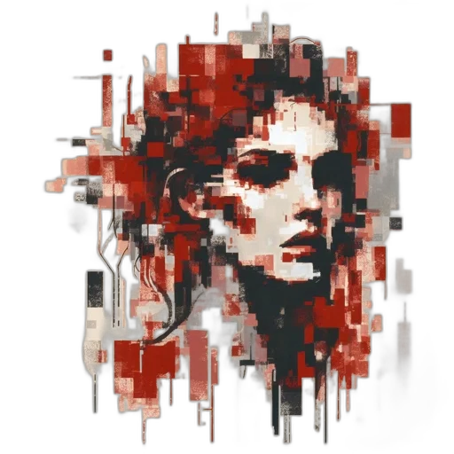 face, hair, mask, jewelry transparent PNG cut-out