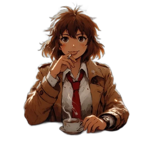 jacket, face, staff, food transparent PNG cut-out