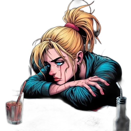 comic book art, concept art, watercolor, cartoon transparent PNG cut-out