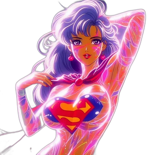 comic book art, vaporwave, concept art, anime transparent PNG cut-out