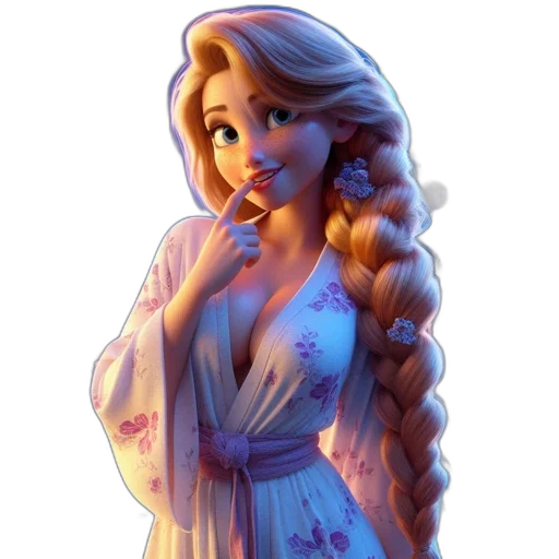 dress, staff, jewelry, face transparent PNG cut-out