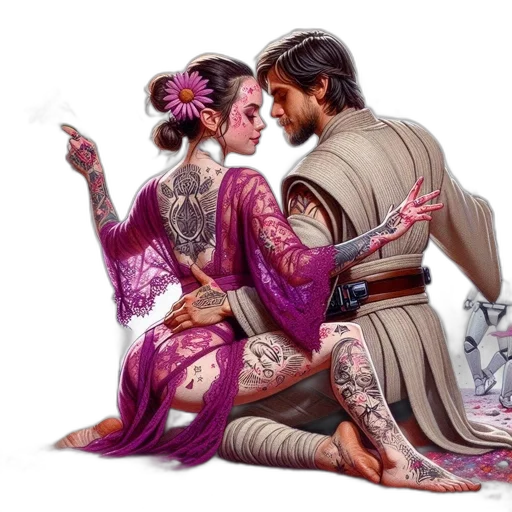 fantasy art, concept art, photorealistic, oil painting transparent PNG cut-out