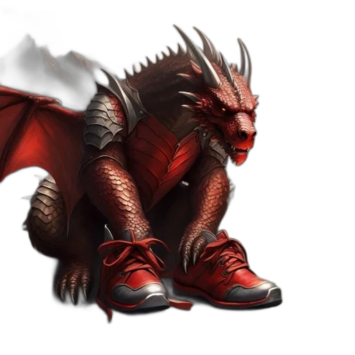 dragon, fantasy art, concept art, 3d render transparent PNG cut-out