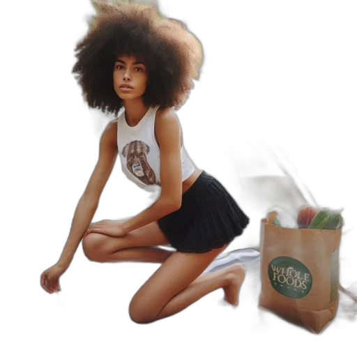 hair, dress, creature, food transparent PNG cut-out