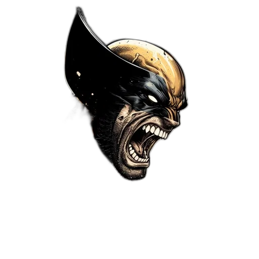mask, face, crown, comic book art transparent PNG cut-out