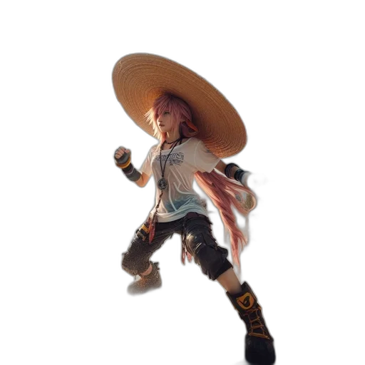 hat, staff, weapon, jacket transparent PNG cut-out