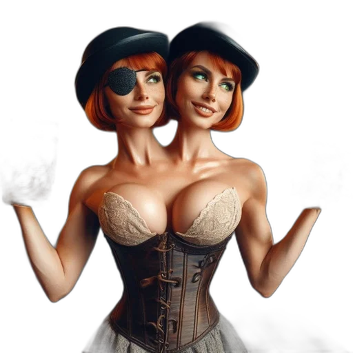 dress, hat, concept art, fantasy art transparent PNG cut-out