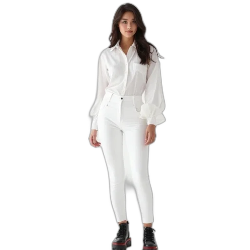 jacket, monochrome, woman, wearing transparent PNG cut-out