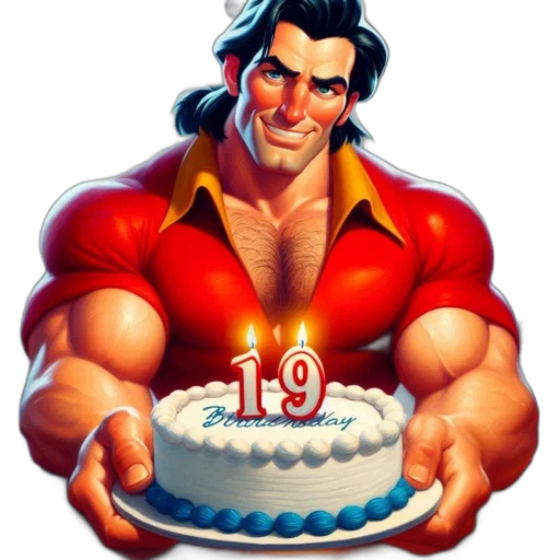 muscular, man, dark, hair transparent PNG cut-out