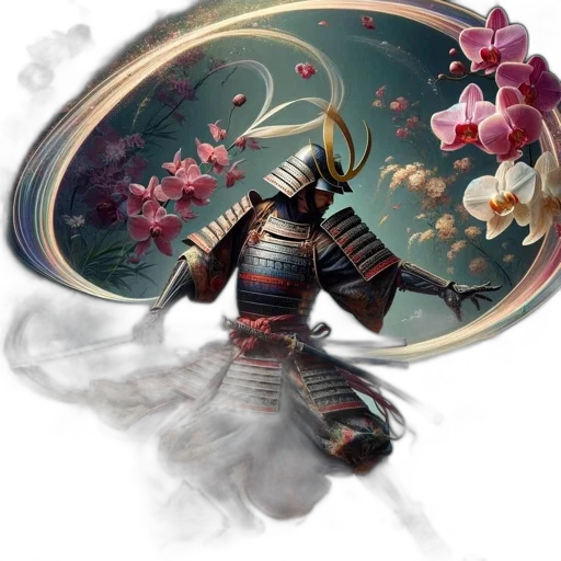 dragon, mask, staff, sword transparent PNG cut-out