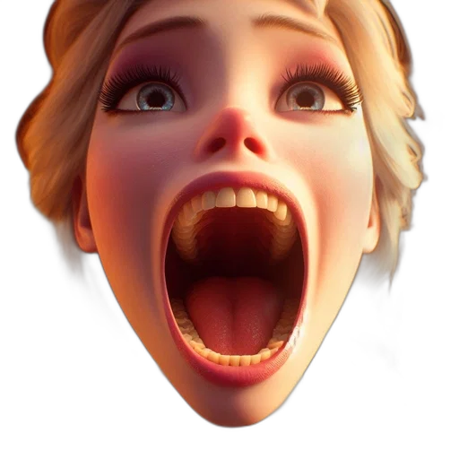 face, 3d render, concept art, photorealistic transparent PNG cut-out