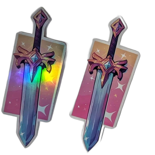 jewelry, sword, weapon, vaporwave transparent PNG cut-out