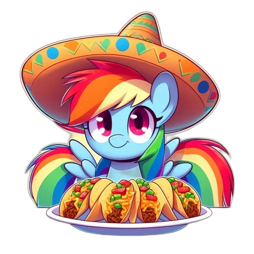 food, hat, staff, pixel art transparent PNG cut-out