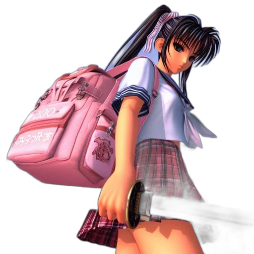 dress, weapon, vaporwave, concept art transparent PNG cut-out