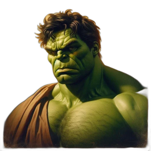 face, comic book art, photorealistic, concept art transparent PNG cut-out