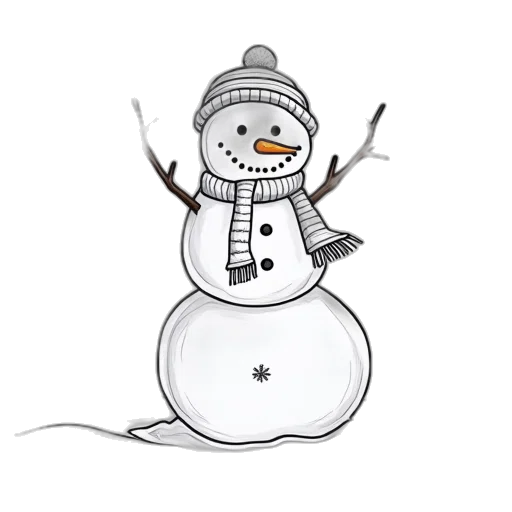cartoon, pixel art, snow, worksheet transparent PNG cut-out
