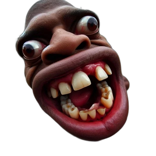 face, mask, creature, animal transparent PNG cut-out