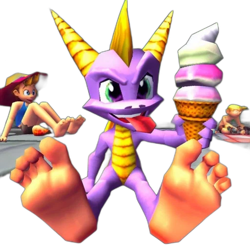 dragon, staff, creature, weapon transparent PNG cut-out