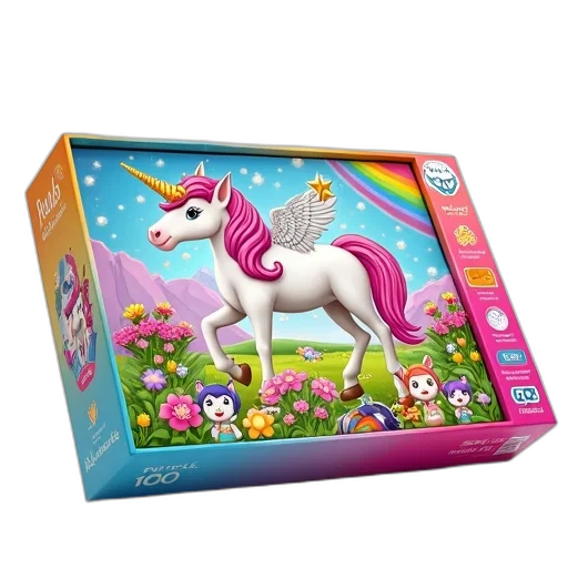 3d render, concept art, colorful, puzzle transparent PNG cut-out