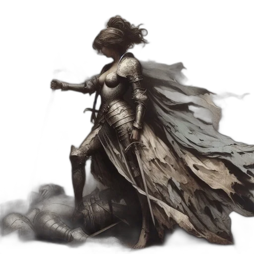 dragon, sword, staff, weapon transparent PNG cut-out