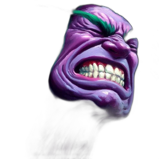 face, mask, creature, staff transparent PNG cut-out