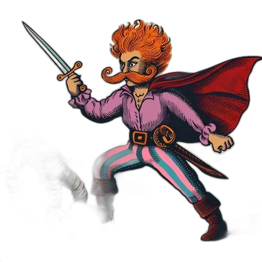 staff, sword, weapon, jacket transparent PNG cut-out
