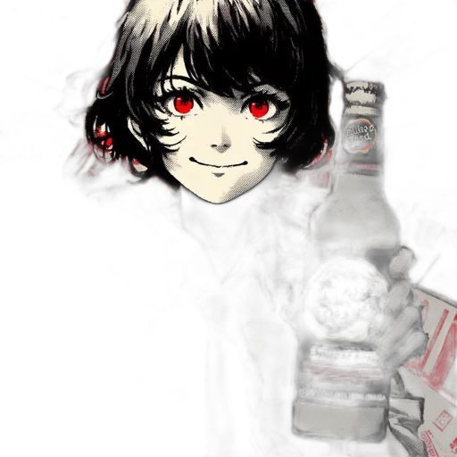 bottle, face, mask, robot transparent PNG cut-out