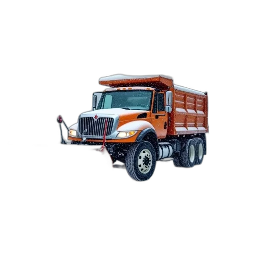 3d render, photorealistic, snow, plow transparent PNG cut-out