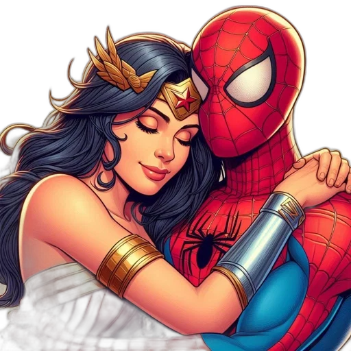 comic book art, concept art, fantasy art, wonder transparent PNG cut-out