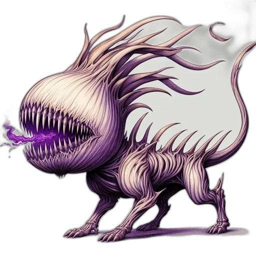 creature, dragon, animal, hair transparent PNG cut-out