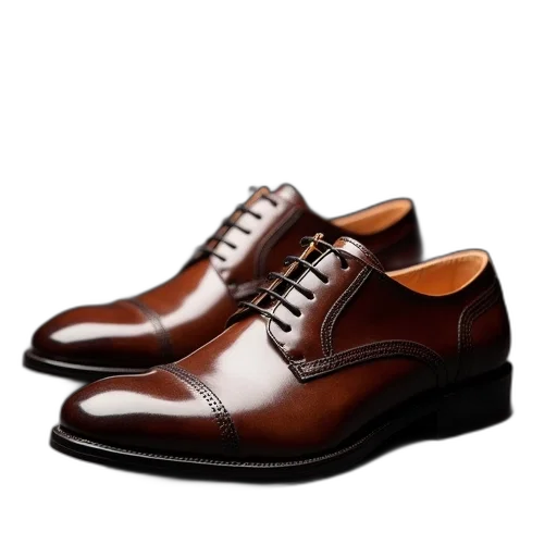 shoes, photorealistic, men, business transparent PNG cut-out