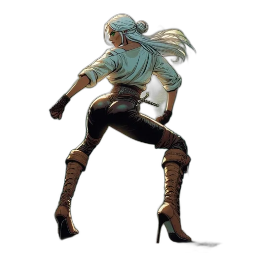 sword, staff, weapon, shoes transparent PNG cut-out