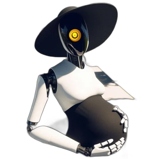 robot, dress, hat, mask transparent PNG cut-out