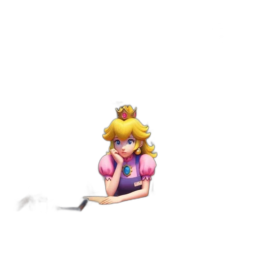 crown, staff, hair, weapon transparent PNG cut-out