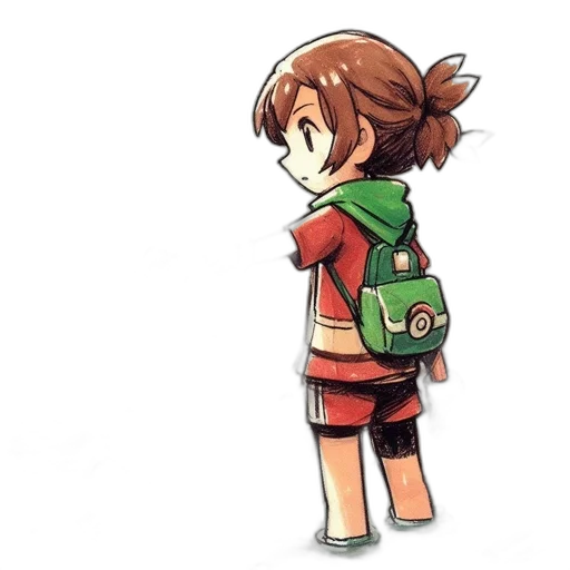 jacket, weapon, staff, creature transparent PNG cut-out