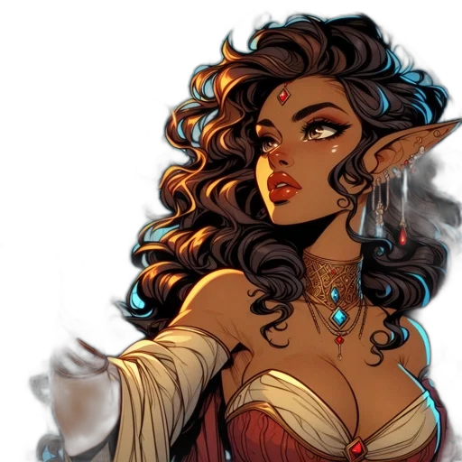 jewelry, fantasy art, comic book art, concept art transparent PNG cut-out
