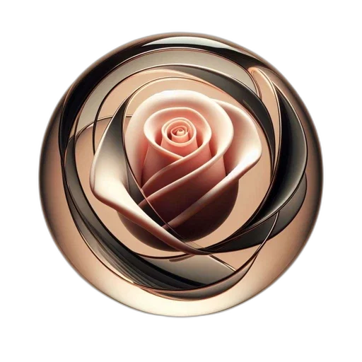 flower, jewelry, 3d render, photorealistic transparent PNG cut-out