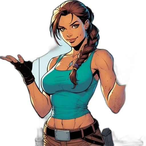 comic book art, concept art, cartoon, fantasy art transparent PNG cut-out