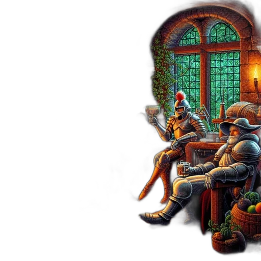 furniture, concept art, fantasy art, pixel art transparent PNG cut-out